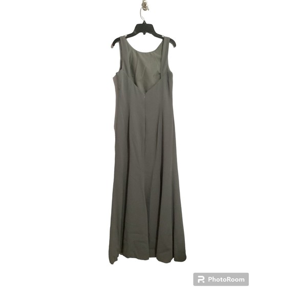 Dessy Collection Charcoal Gray Style 2936 Formal Sleeveless Maxi Dress - Picture 8 of 10